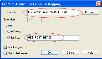 Добавление строки для WDSL (SOAP 3.0).